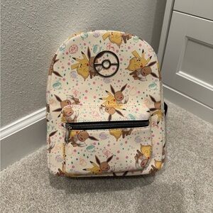Pokemon Cream and Brown Backpack